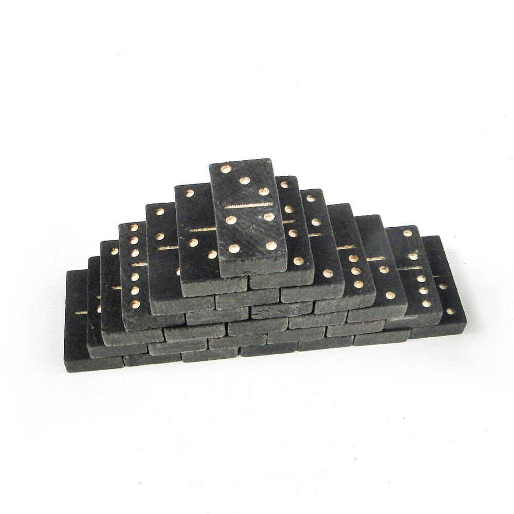 Jeu de dominos postmoderne, Pologne, années 1970, ensemble de 28.