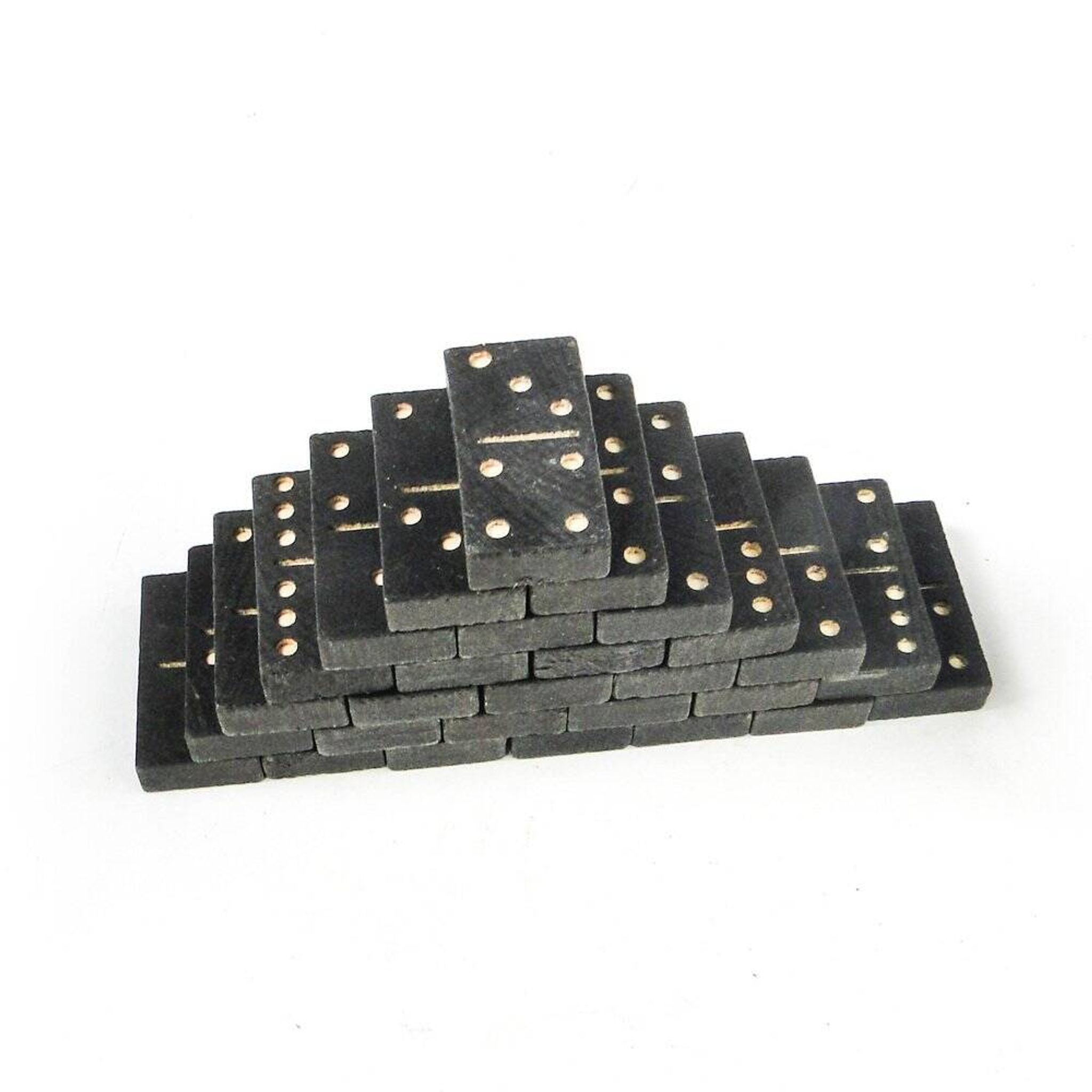 Jeu de dominos postmoderne, Pologne, années 1970, ensemble de 28.