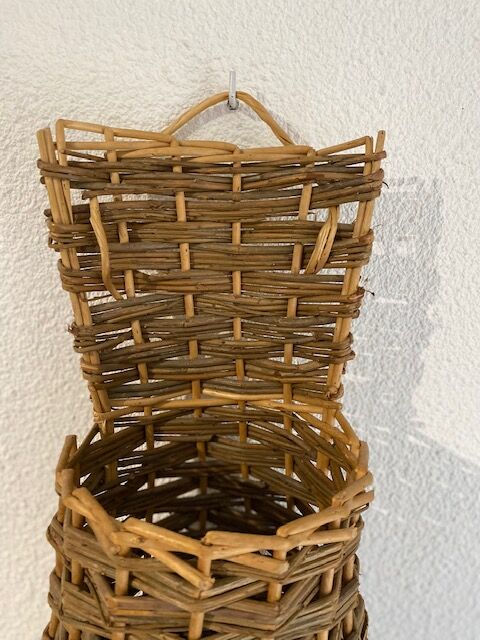 Vase en rotin vintage Selency