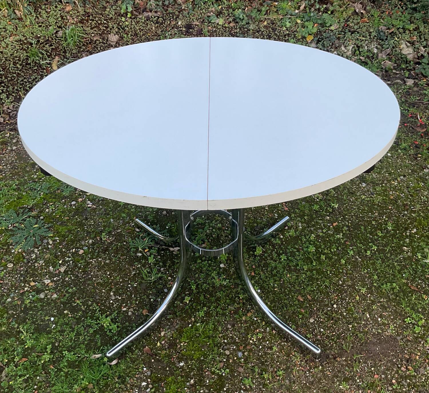 Table à manger extensible des années 70