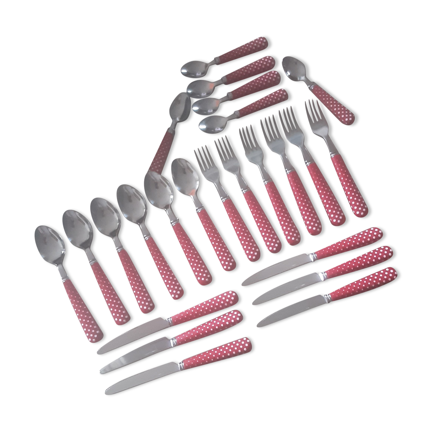Set de 24 couverts acier inoxydable