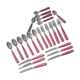 Set de 24 couverts acier inoxydable