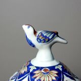 Small pot on foot with lid Vieux Rhodes, Boch Belgium, vintage