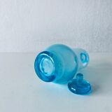 Blue glass decanter
