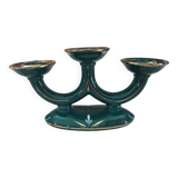 Vintage ceramic 3 bobeche candle holder. In perfect condition, no cracks or damage.