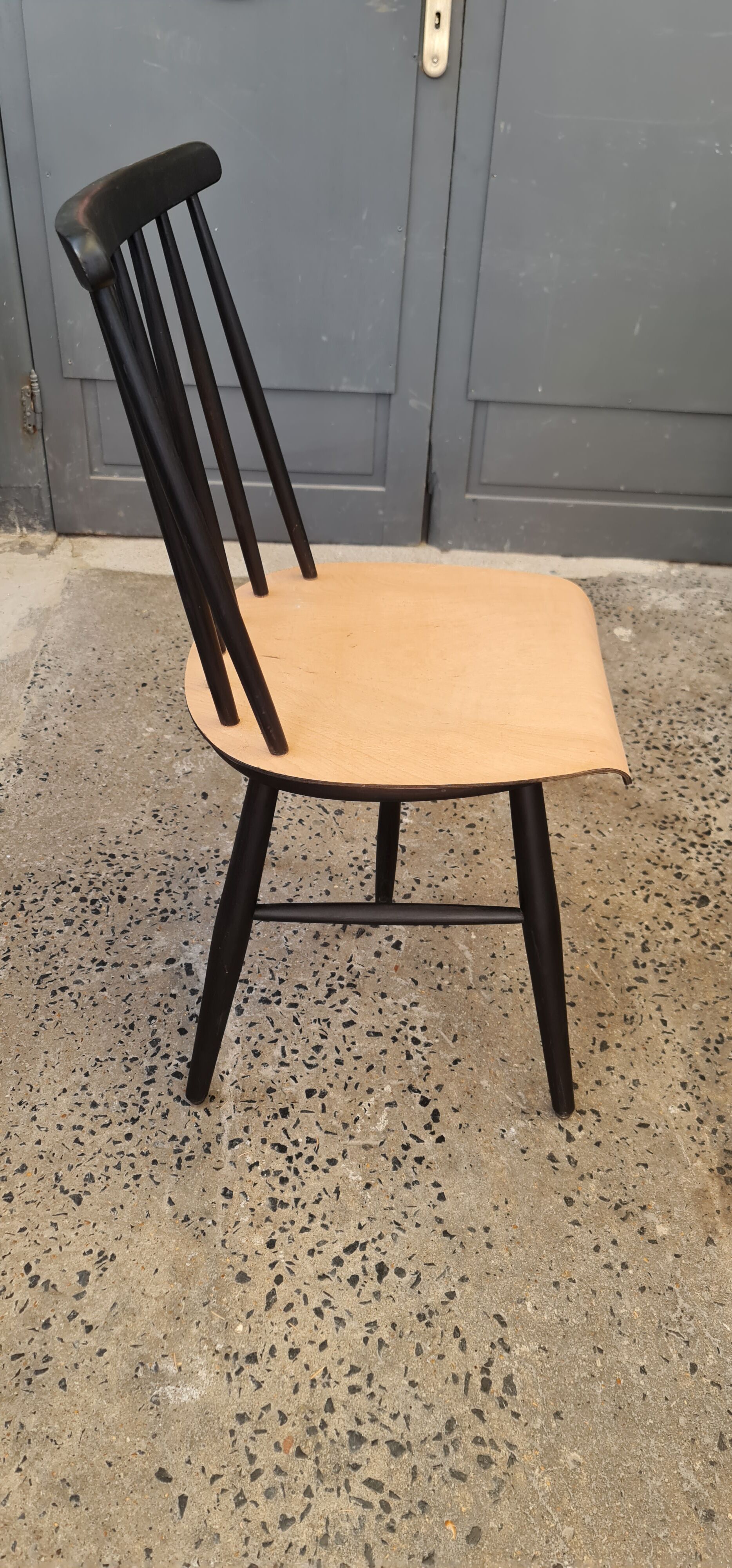 Series of six chairs Fanett by Ilmari Tapiovaara 1960
