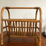 Bamboo magazine holder