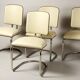 Bauhaus Leather Armchairs attributed to Thonet, Austria, 1920s, Set of 4
