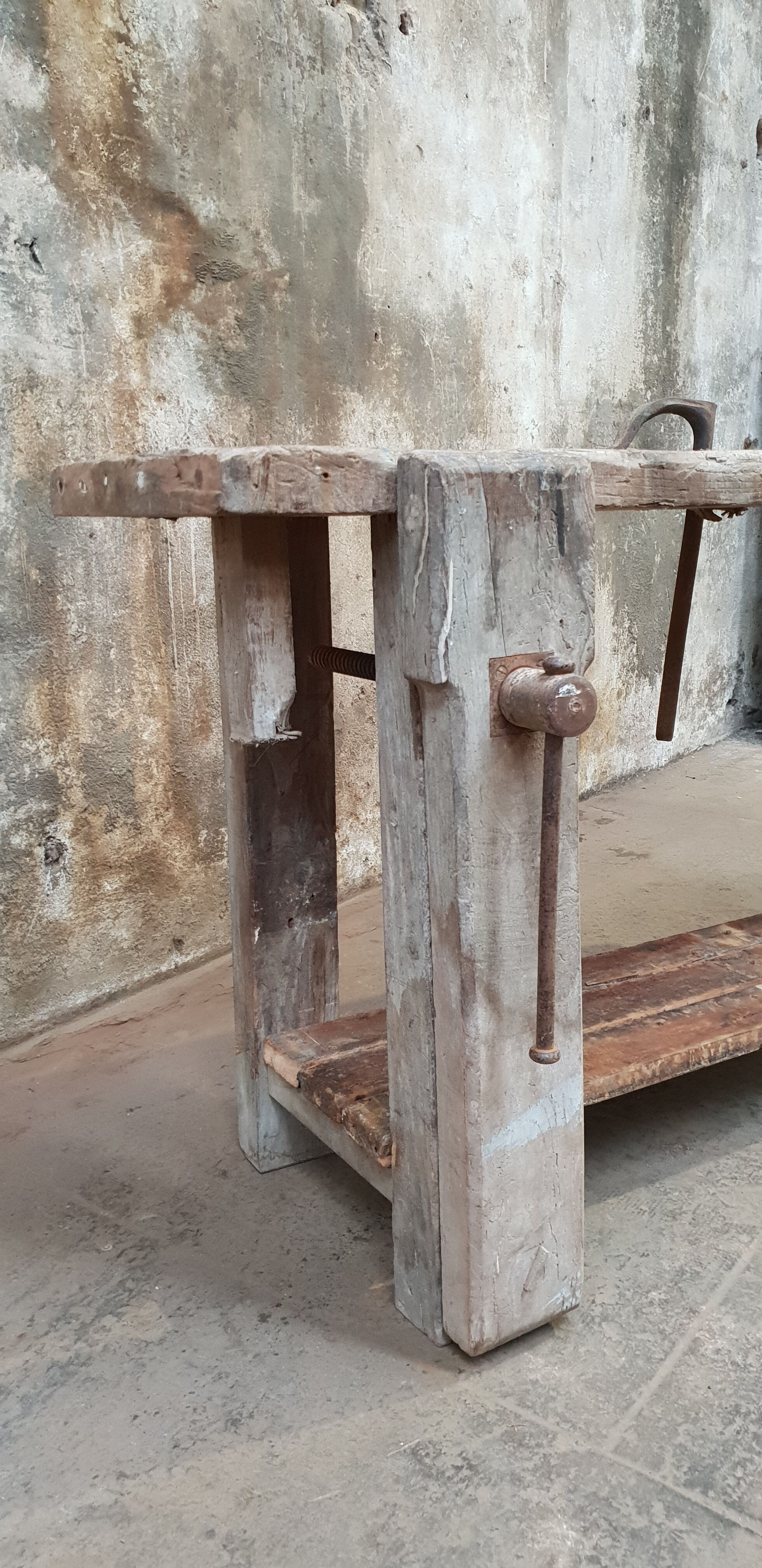 Vintage carpentry workbench