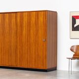 Alfred Hendrickx wardrobe for Belform Zebrano wood 1960