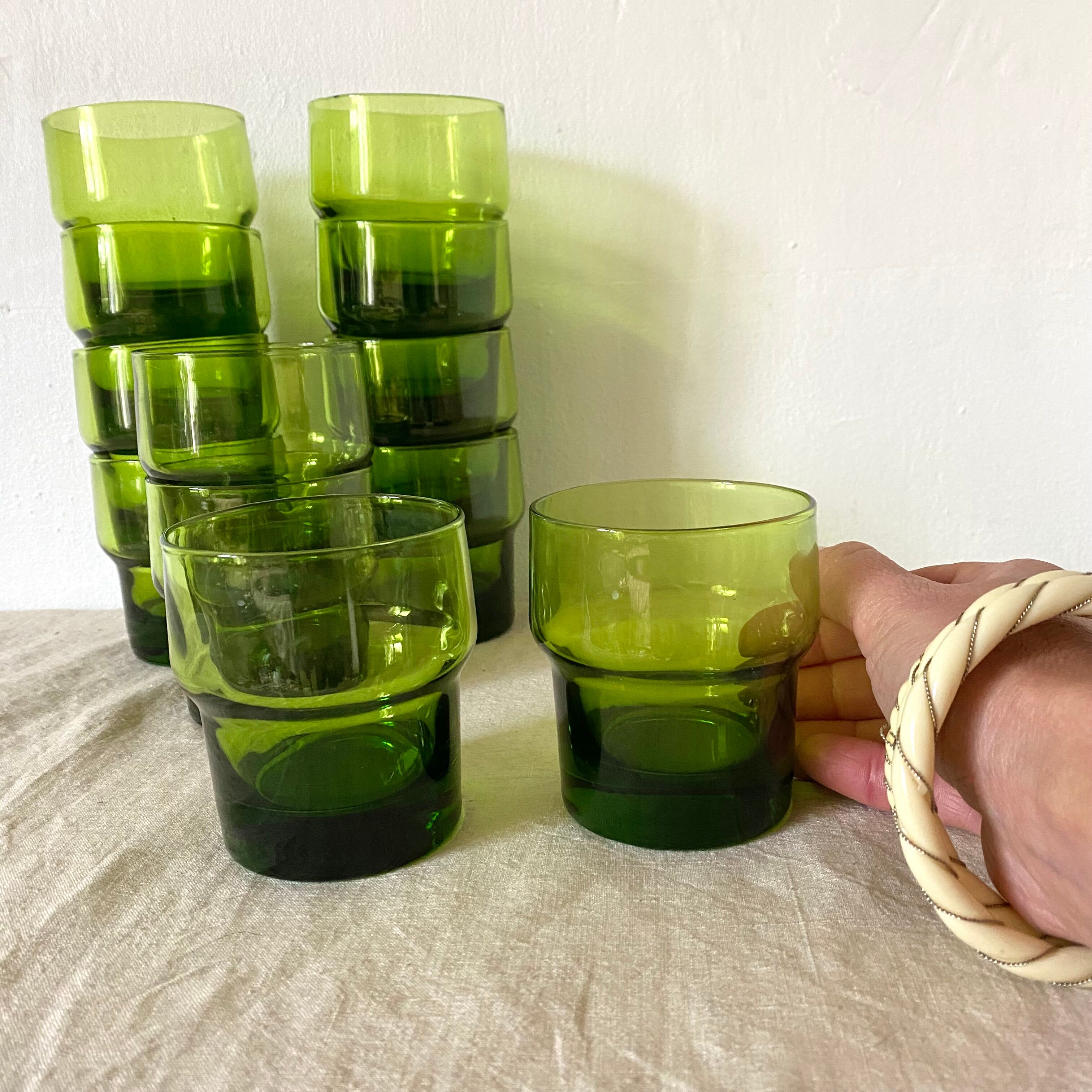 Vintage water glasses 70s