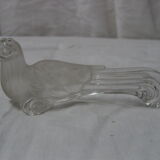 6 vintage animal glass knife holders