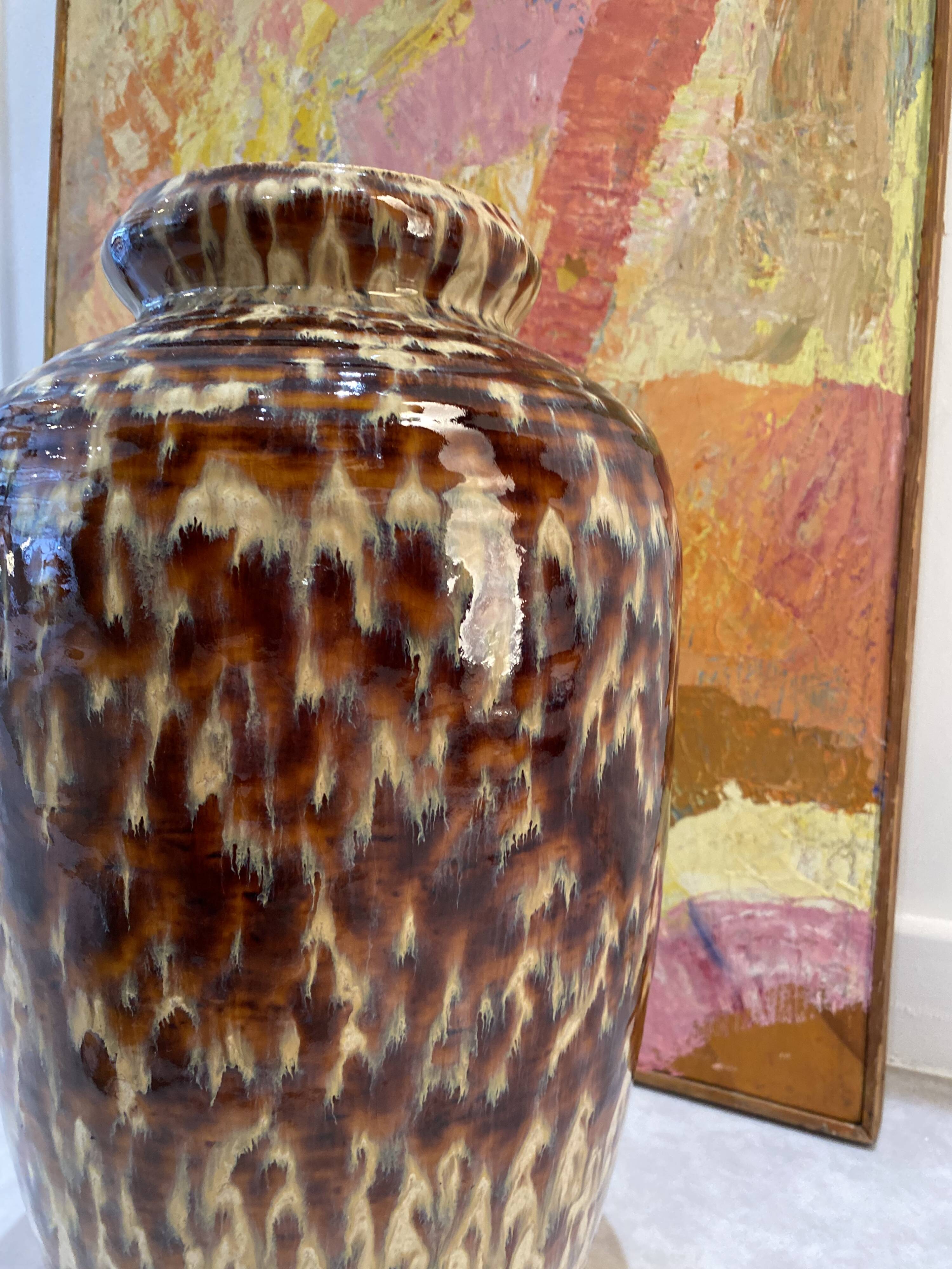 Large West Germany ceramic vase, vintage