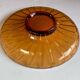 Plat en verre ambre