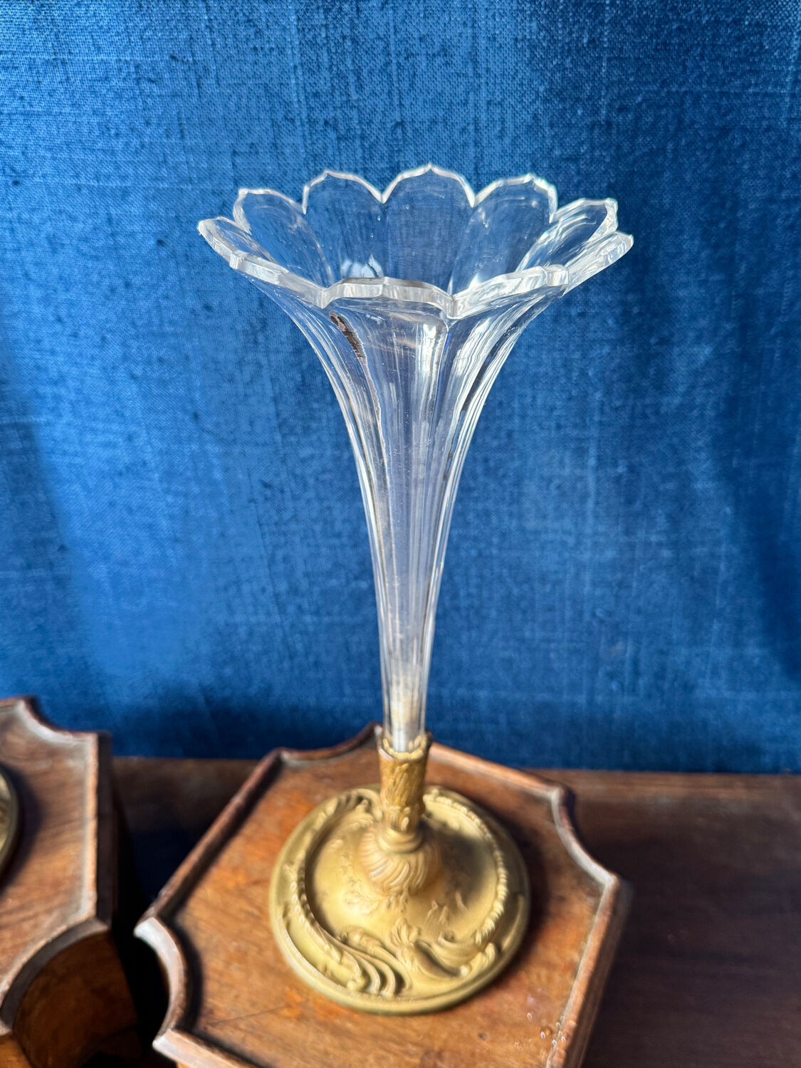 Pair of tulip-shaped flower vases – Napoléon III period