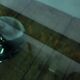 Table vintage tulipe, chrome et verre Gastone Rinaldi