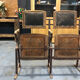 Old cinema chairs, early 20th century