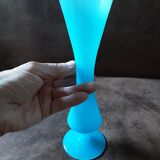 Turquoise opaline vase