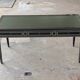 Maison Jansen black lacquered wooden desk from the 1960s with chair.