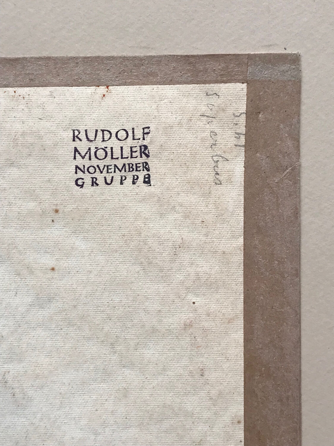 Rudolf möller 1881-1967.composition,1918.gouache et aquarelle