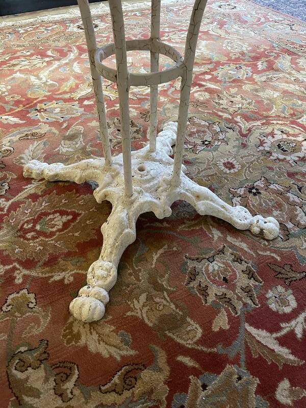 Cast iron garden table