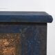 Antique navy blue bridal trunk (1855)