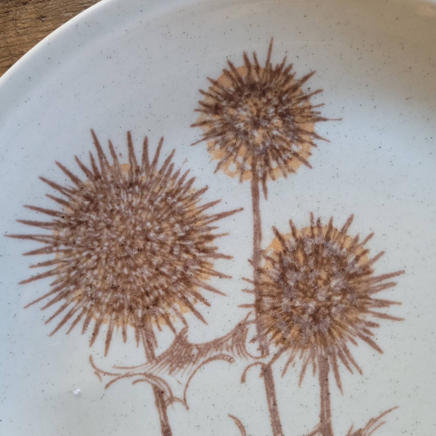 Stoneware Plates – Thistle Decor – Circa 1970