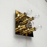 Ceiling lamp or wall sconce in brass from the mid-century German space age by Cosack, 1960s.