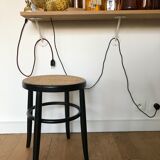 Stool wood and caning