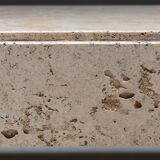 Square coffee table in travertine 1980