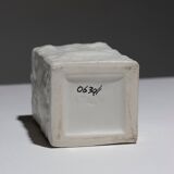 Small square porcelain vase, 1980s