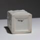 Small square porcelain vase, 1980s