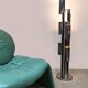 Italian vintage design chrome metal floor lamp 1970