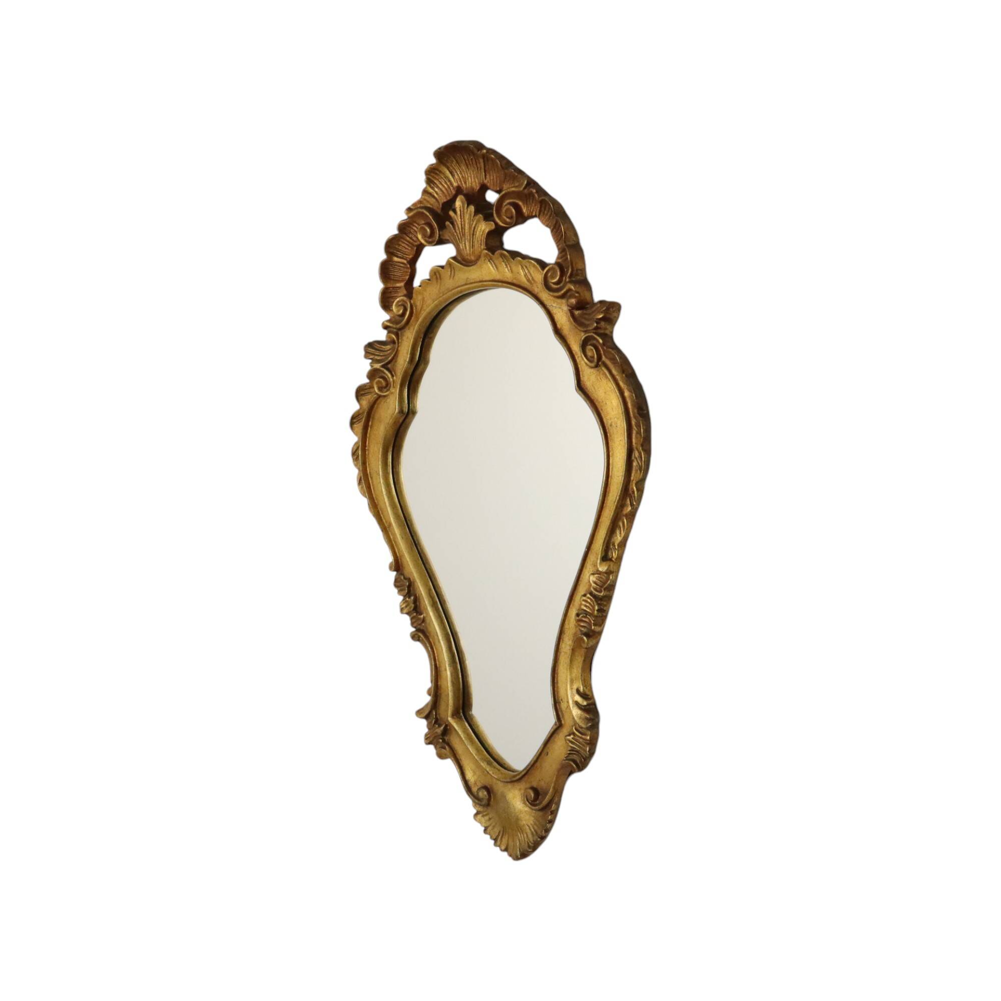 Mid Century Crested Mirror Classic Gold Mirror France