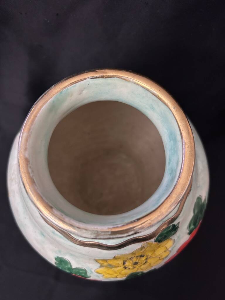 Art Nouveau spherical vase signed Jérôme Massier - Vallauris (Early 20th century)