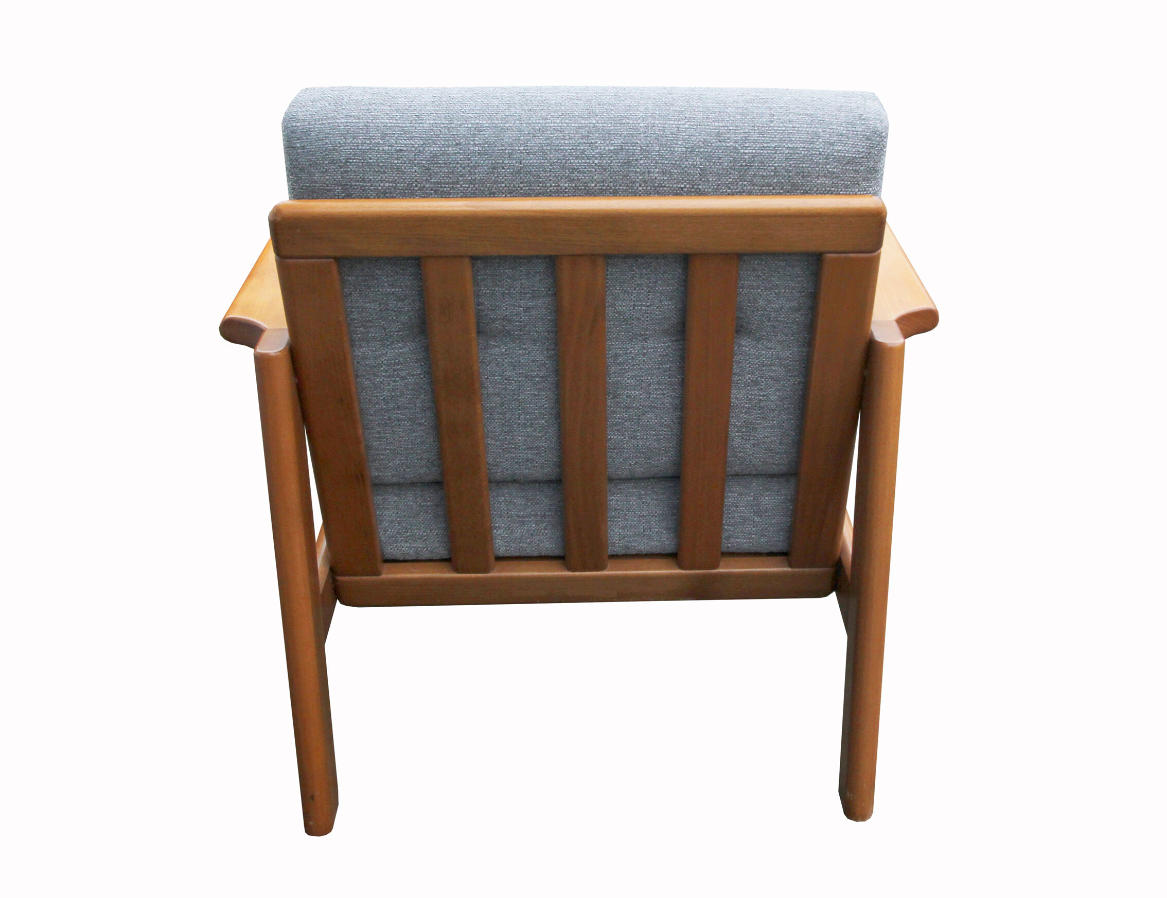 70s armchair in grey fabric