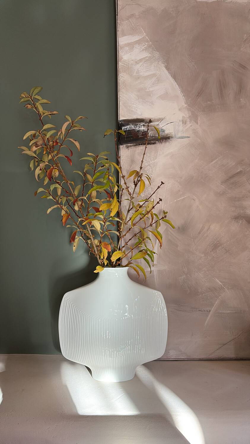 Yves Mohy porcelain vase