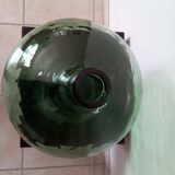 Ancienne  dame jeanne en verre soufflé contenance 30 l