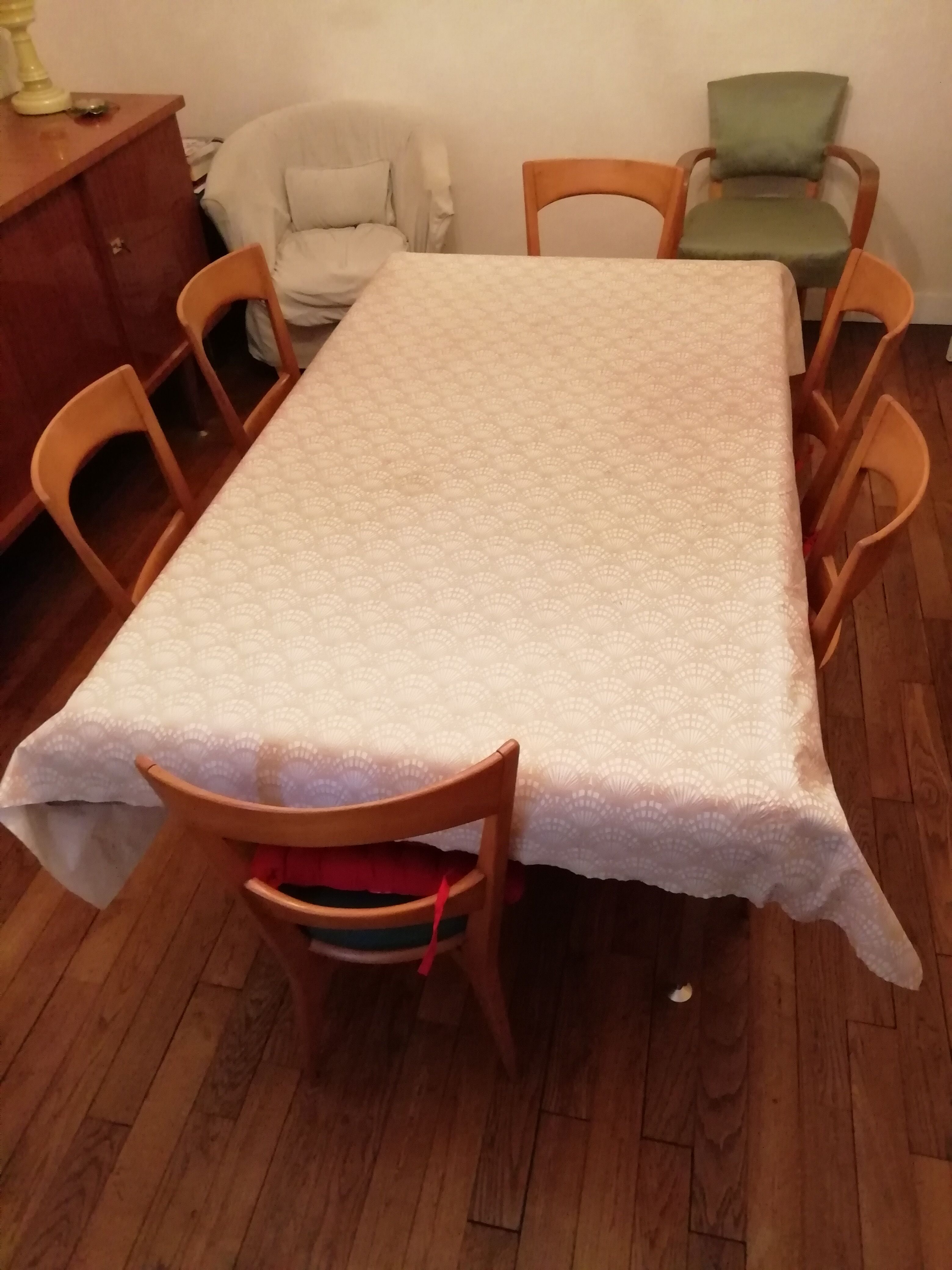 Set of 6 chairs, year 60s