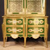 Large 20th century Florentine display cabinet