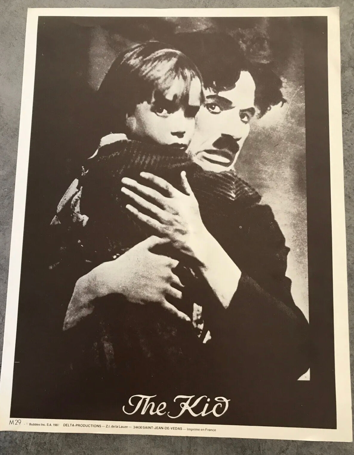 Poster film the kid, charlie chaplin, delta-productions m29 - 41 x 31,5 cm