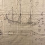Plan unique du bateau "la couronne"