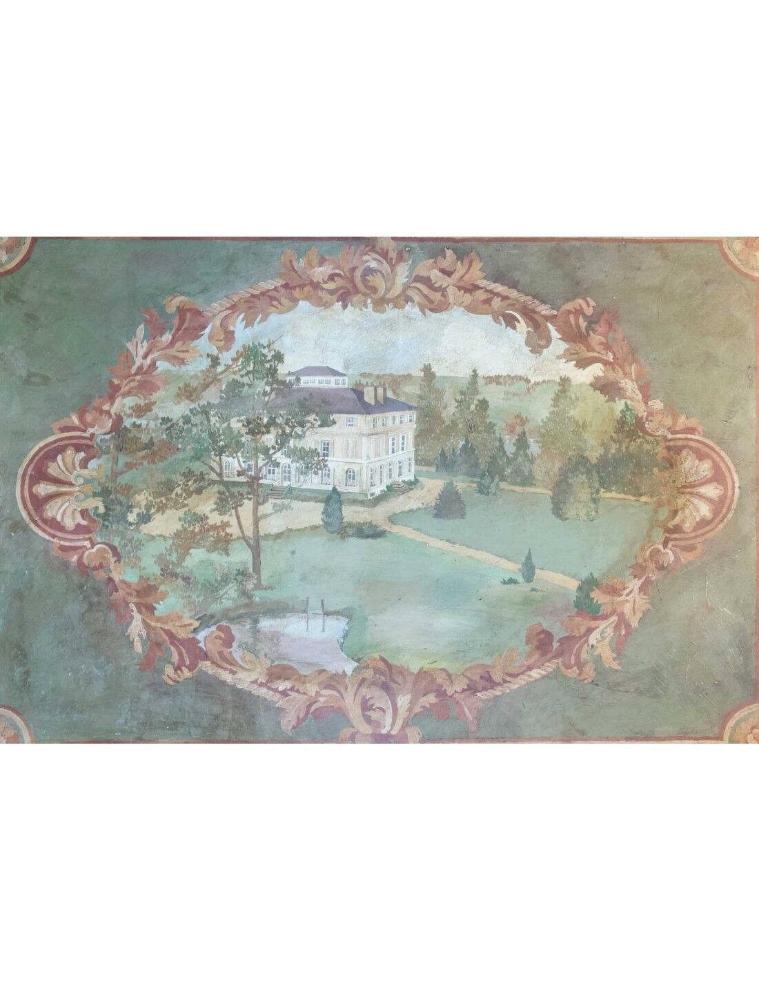 Painted canvas of the twentieth century in the taste of antiquity