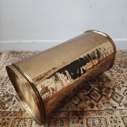 Porte-parapluie italien en laiton martelé 1970-80