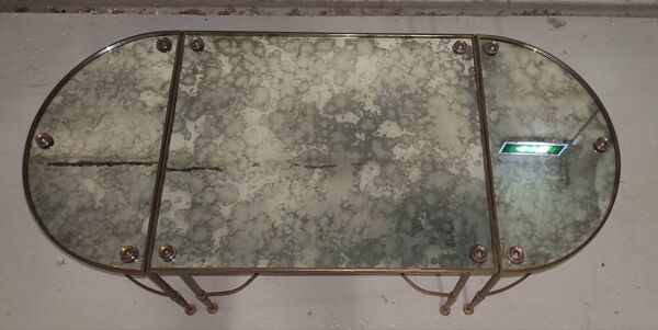 Table basse vintage tri-partite
