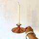 Lecellier Villedieu copper thumbscrew candle holder