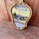 Petit miroir ancien doré 30x22cm