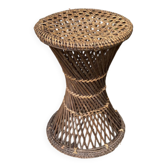 Vintage cane diabolo stool
