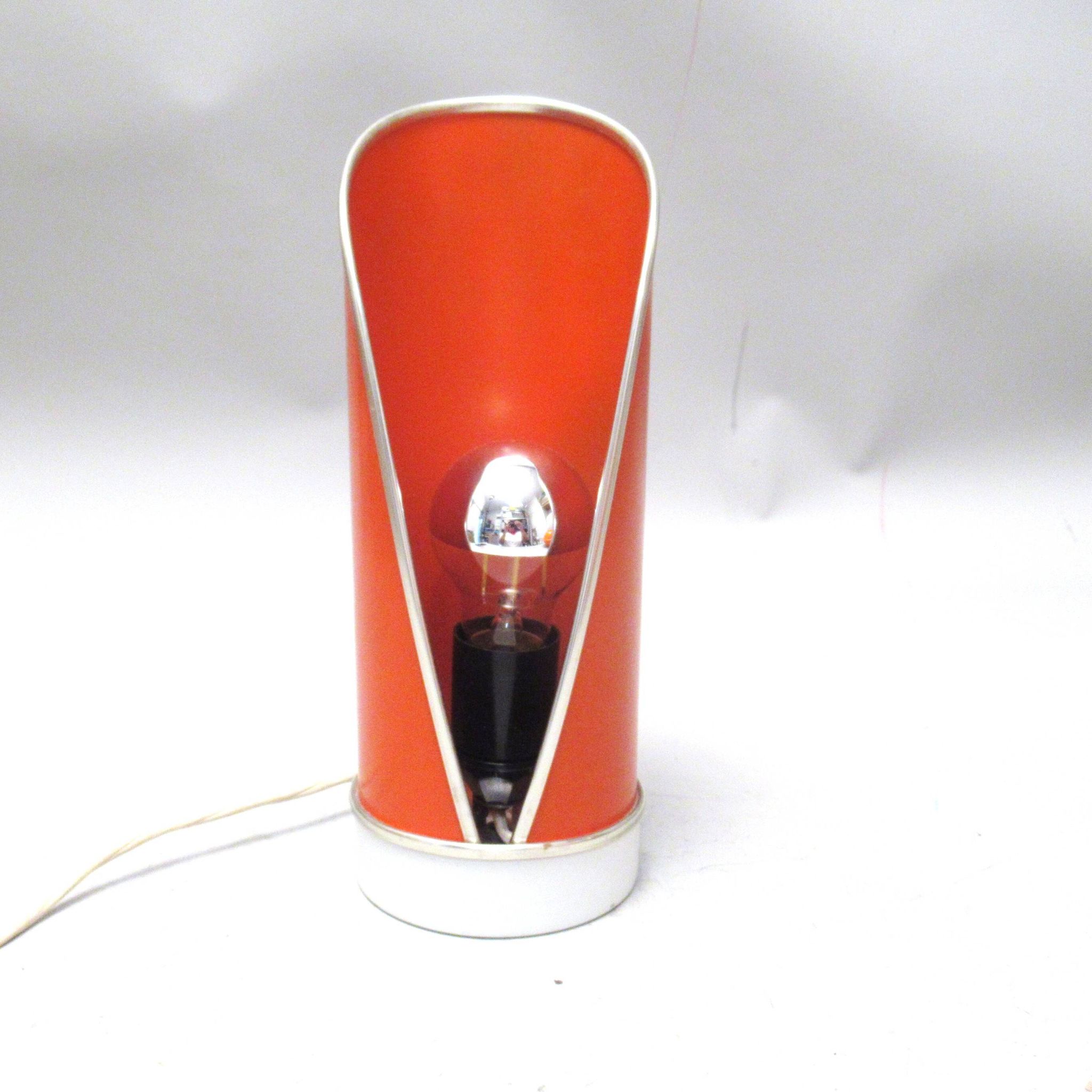 Foglio orange lamp by Lamperti from the 1960s