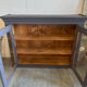 Midnight blue display cabinet